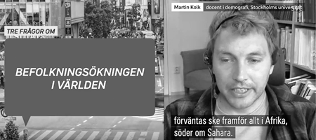 Martin Kolk i SVT: "Trycket på naturresurser ökar"